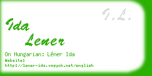 ida lener business card