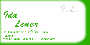 ida lener business card